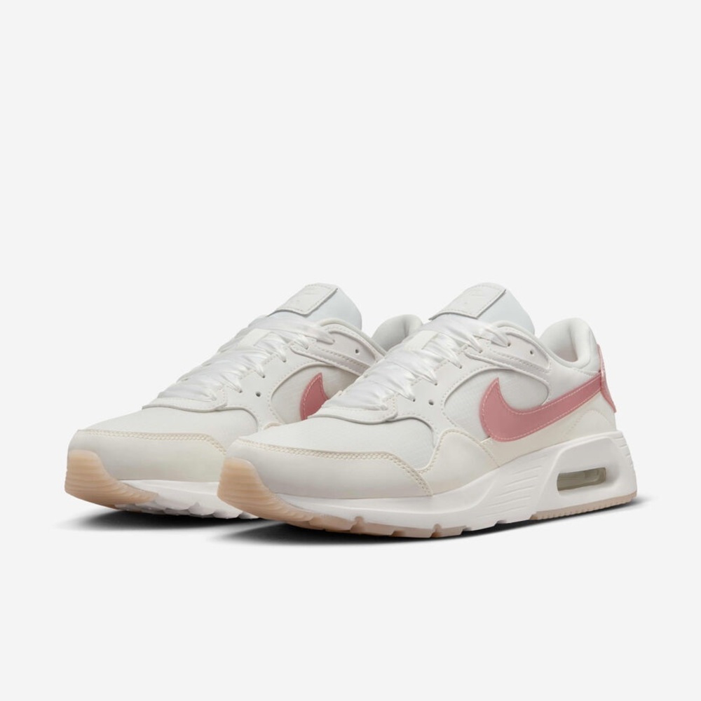 Nike Air Max SC White and Pink Sneakers